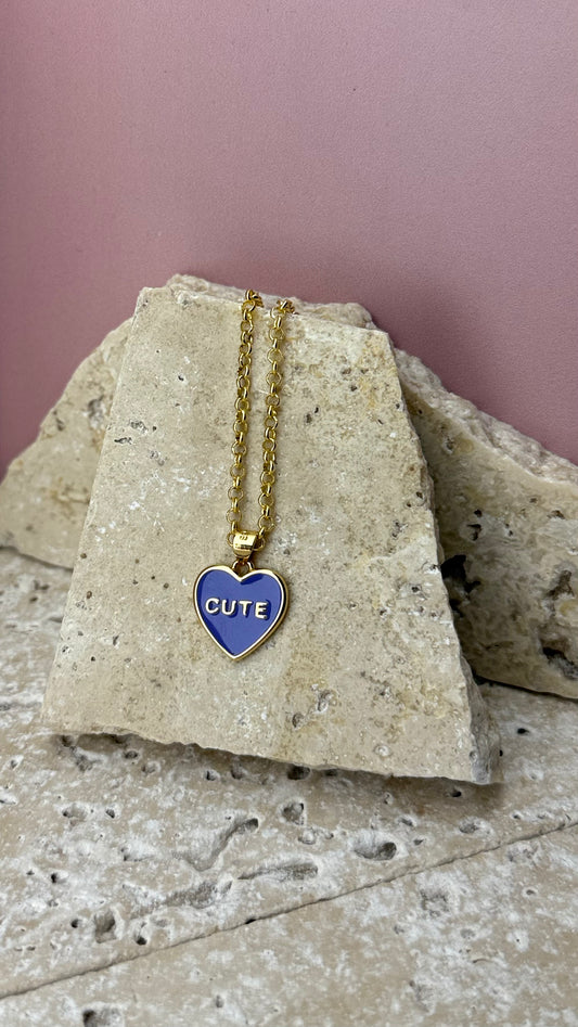 'Cute' Heart Necklace