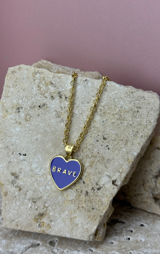 'Brave' Heart Necklace