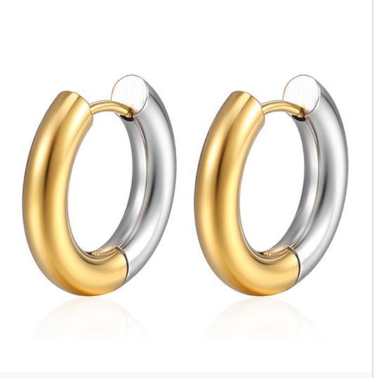 Two-Toned Hoops