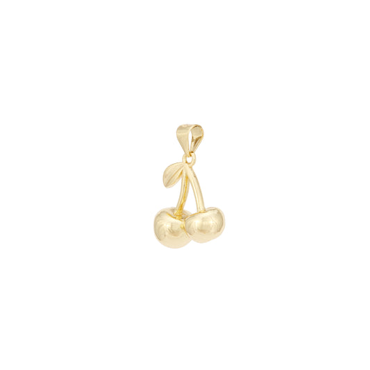 Gold Cherry Charm