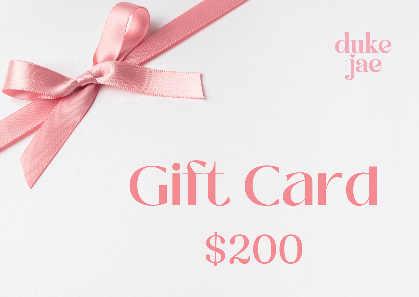 Duke and Jae Gift Card