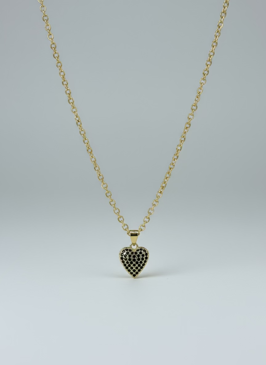Midnight Heart Necklace