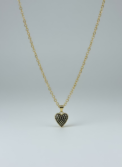 Midnight Heart Necklace