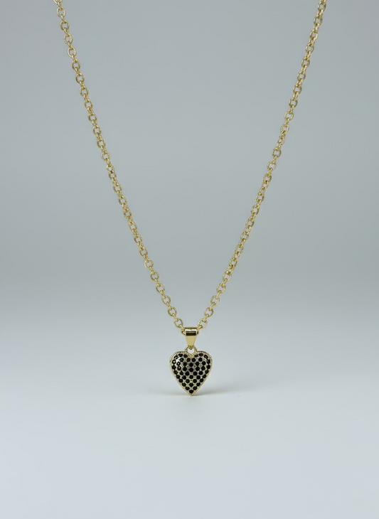 Midnight Heart Necklace