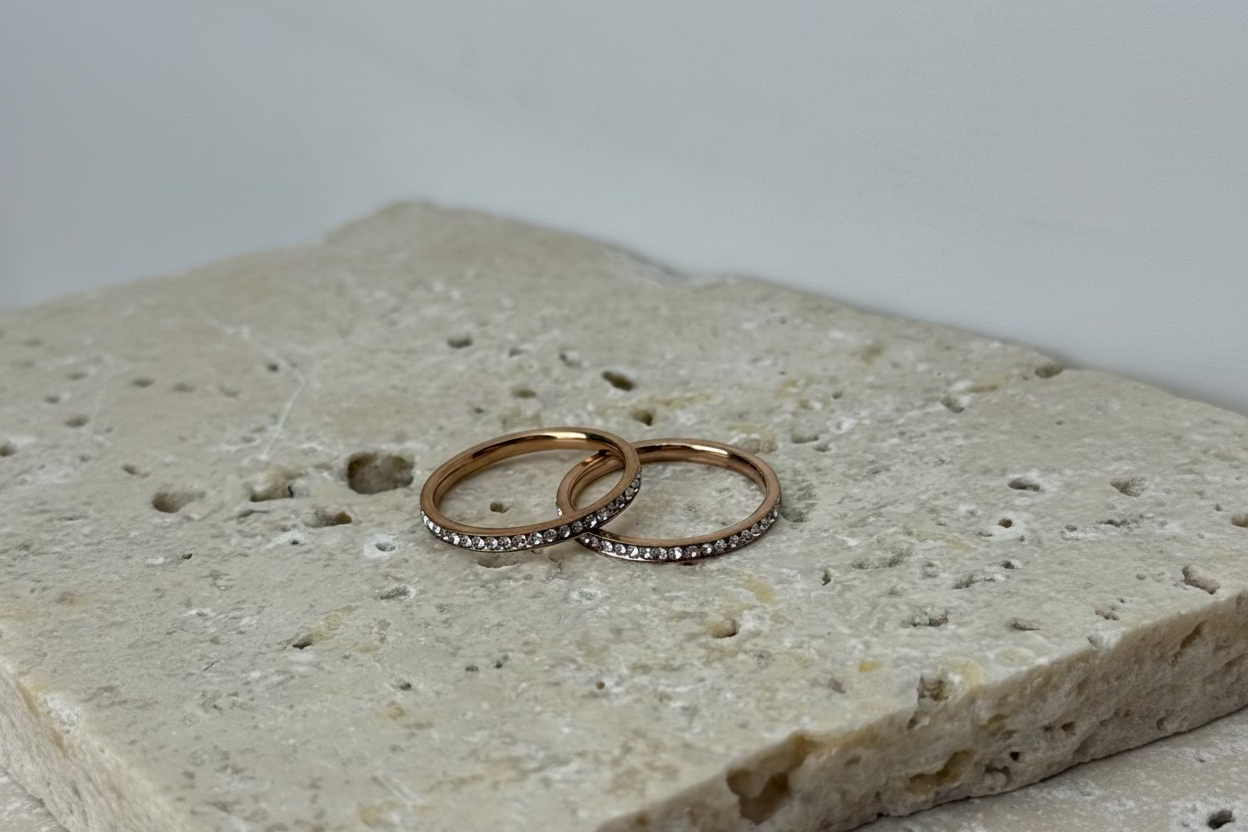 Eterna Rosé Crystal Ring