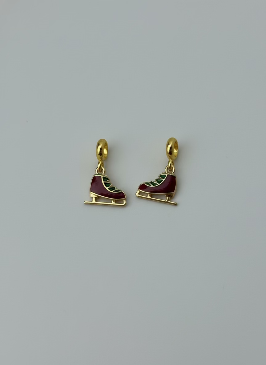 Frosted Skates Charm