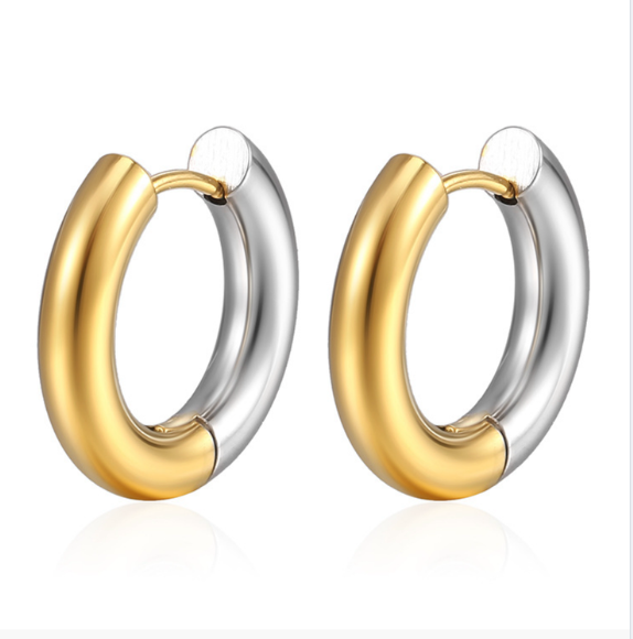 Two-Toned Hoops