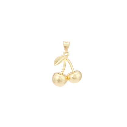 Gold Cherry Charm