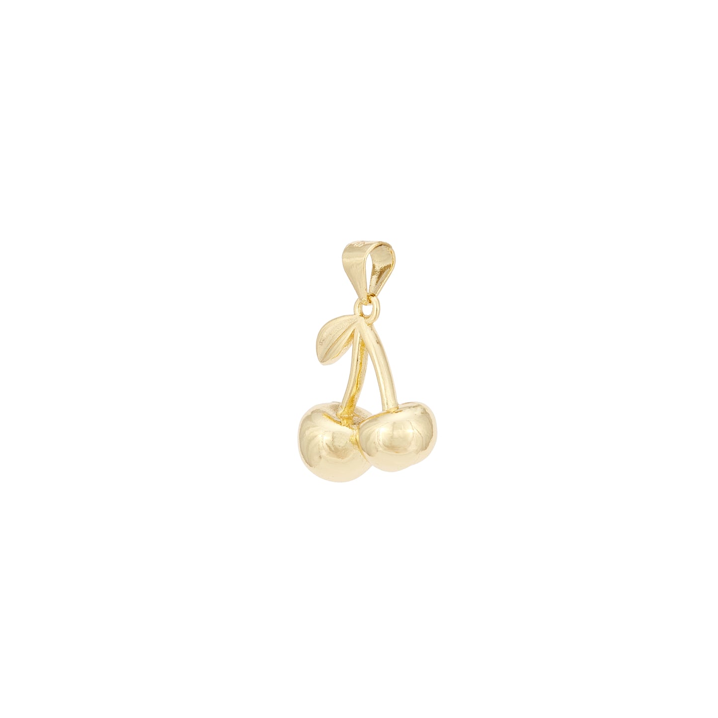 Gold Cherry Charm